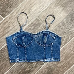 Jean Crop Top